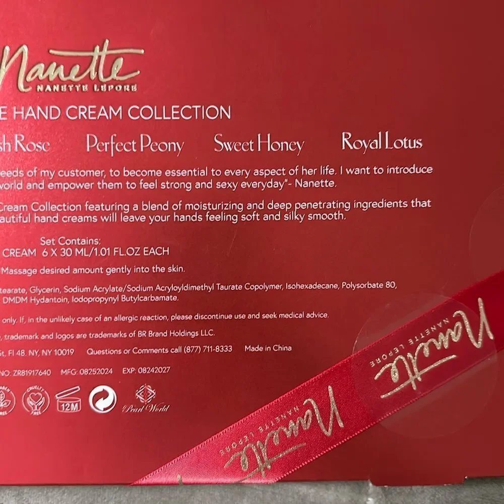 nanette lepore 6 pc Deluxe Hand Cream Collection Gift Pack for Her